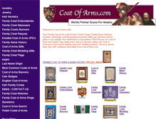 Tablet Screenshot of coatofarms.com